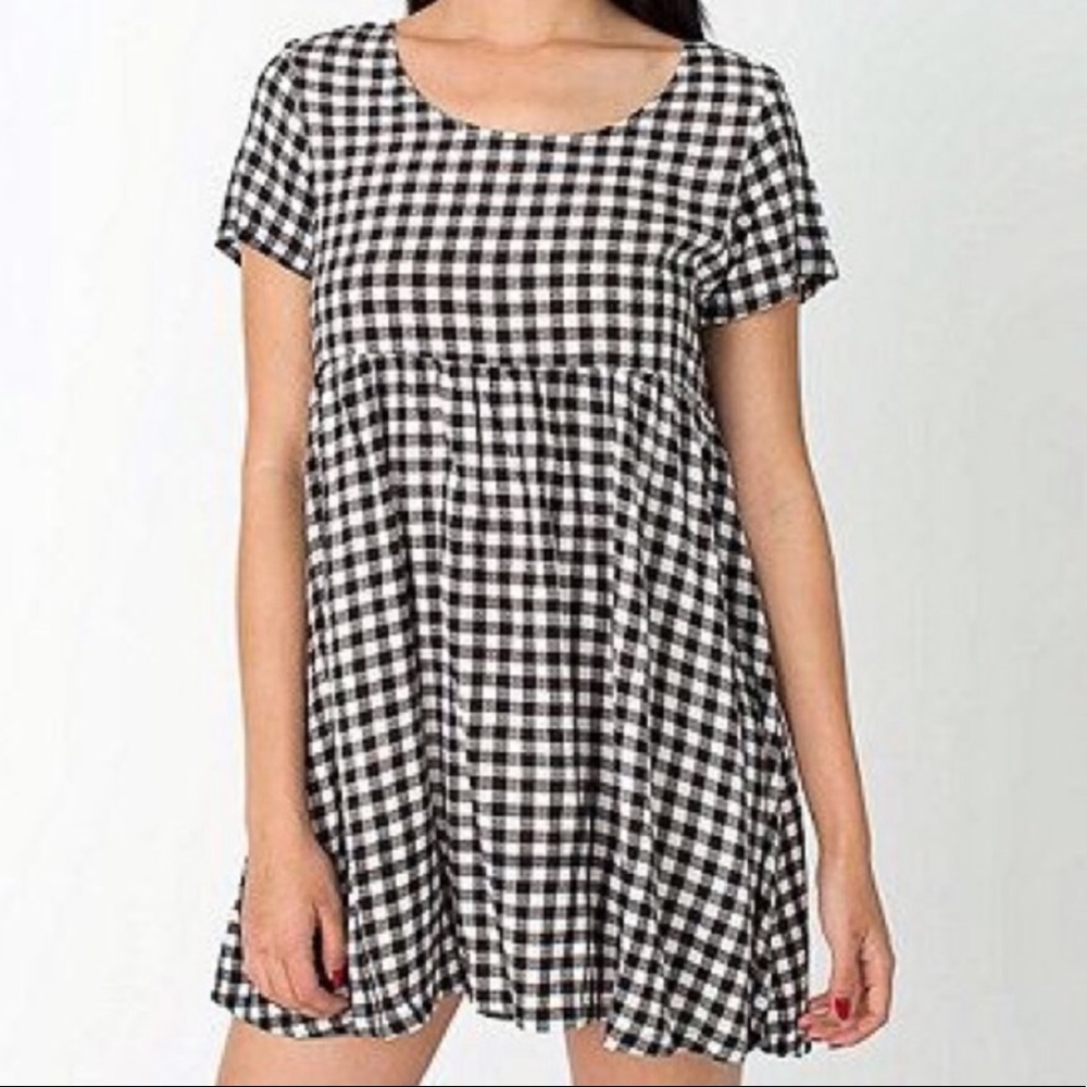 ‼️SOLD‼️ American Apparel Checkered Babydoll Dress